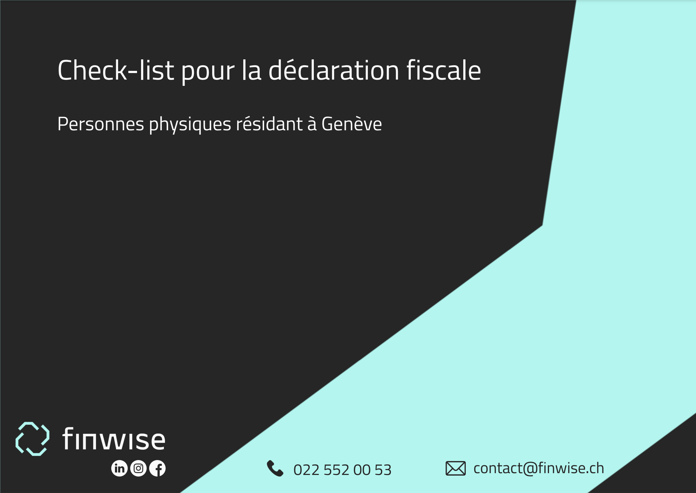 Check-list pour la déclaration fiscale — Personnes physiques résidant à Genève